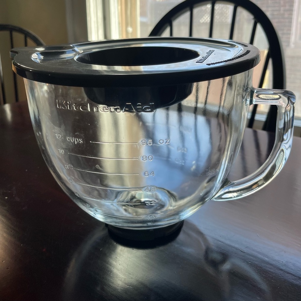 Kitchen Aid 12 Cup Glass Mixing Bowl For 5Quart Mixer